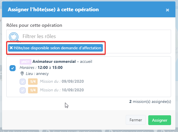 Trie selon la réponse à la proposition automatique