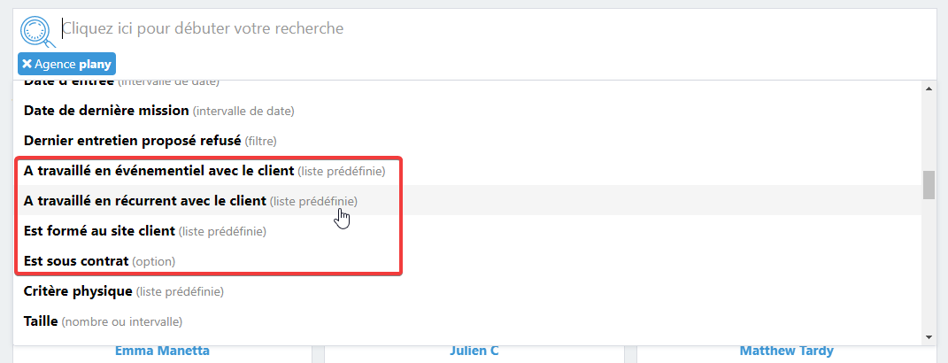 Nouveaux filtres sur le listing hôtes/ses